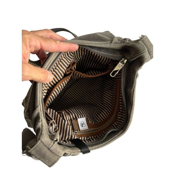 Travelon Anti-Theft Crossbody Bag With Adjustable Strap & Multiple Pockets - Gra - Picture 10 of 15